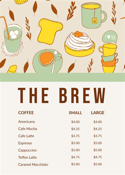 Free Menu Maker .